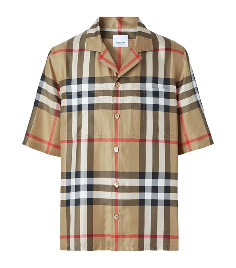 burberry silk shirts for men